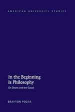 In the Beginning Is Philosophy