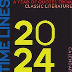 Time Lines: A Year of Quotes from Classic Literature-2024 Wall Calendar