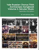 Yale Russian Chorus 70th Anniversary Songbook Volume 2