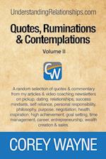 Quotes, Ruminations & Contemplations - Volume II 