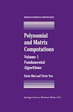 Polynomial and Matrix Computations