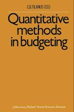 Quantitative methods in budgeting