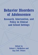 Behavior Disorders of Adolescence