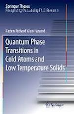 Quantum Phase Transitions in Cold Atoms and Low Temperature Solids