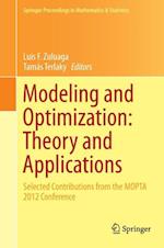 Modeling and Optimization: Theory and Applications