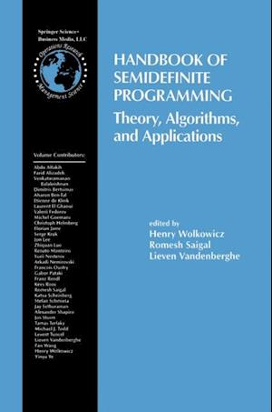 Handbook of Semidefinite Programming