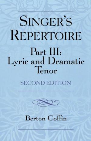 Singer's Repertoire, Part III