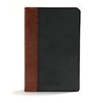 CSB Rainbow Study Bible, Black/Tan Leathertouch, Indexed