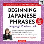 Beginning Japanese Phrases Language Practice Pad