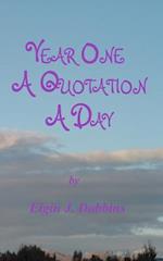 Year One - A Quotation a Day