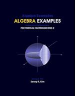 Algebra Examples Polynomial Factorizations 2