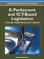 E-Parliament and ICT-Based Legislation: Concept, Experiences and Lessons