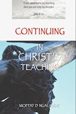 Continuing in Christ's Teaching