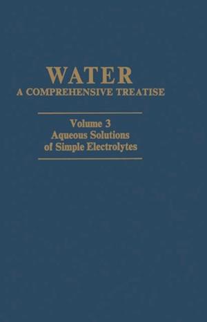 Aqueous Solutions of Simple Electrolytes