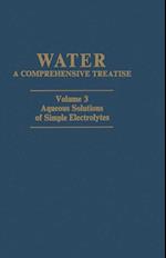 Aqueous Solutions of Simple Electrolytes