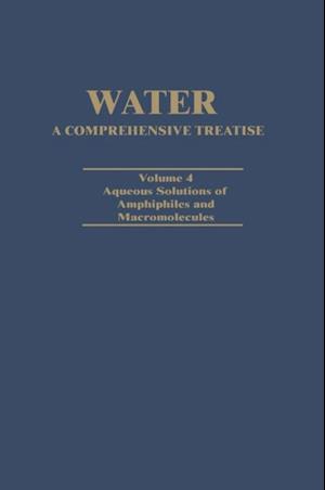 Water A Comprehensive Treatise