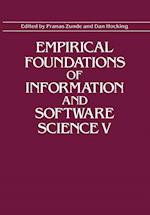 Empirical Foundations of Information and Software Science V