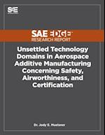 Unsettled Technology Domains in Aerospace Additive Manufacturing Concerning Safety, Airworthiness, and Certification