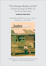 'The Deepest Reality of Life': Southern Sociology, the WPA, and Food in the New South