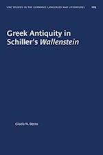 Greek Antiquity in Schiller's Wallenstein