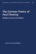 The German Poetry of Paul Fleming