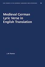 Medieval German Lyric Verse in English Translation