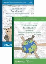 Mathematics for Social Justice: Resources for the College Classroom and Focusing on Quantitative Reasoning and Statistics (2-Volume Set)