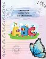 Kindergarten Writing Paper With Lines For Kids 