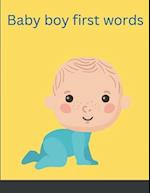 Baby boy first words 