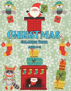 Christmas Coloring Book for Kids 4-8 ages