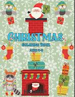 Christmas Coloring Book for Kids 4-8 ages