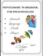 Montessori Workbook For Preschoolers - Animals Theme 
