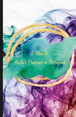 12 Month Bullet Planner and Notepad 