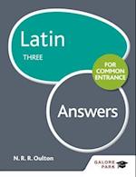 Latin for Common Entrance Three Answers