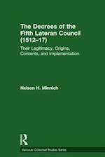 The Decrees of the Fifth Lateran Council (1512–17)