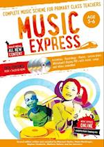 Music Express: Age 5-6 (Book + 3 CDs + DVD-ROM)