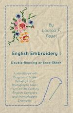 English Embroidery - I -  Double-Running or Back-Stitch