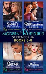 Modern Romance September 2016 Books 5-8