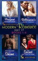 Modern Romance Collection: July 2017 Books 1 - 4