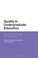 Quality in Undergraduate Education