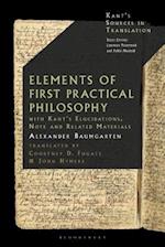 Baumgarten's Elements of First Practical Philosophy