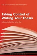 Taking Control of Writing Your Thesis