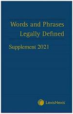 Words and Phrases Legally Defined 2021 Supplement