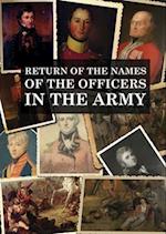 RETURN OF THE NAMES OF THE OFFICERS IN THE ARMY: Who receive pensions for the loss of Limbs, or for wounds etc. 