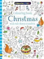 Colouring Book Christmas with rub-down transfers