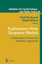 Explanatory Item Response Models : A Generalized Linear and Nonlinear Approach 