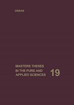 Masters Theses in the Pure and Applied Sciences