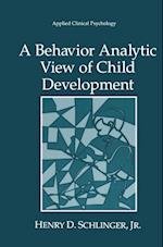 Behavior Analytic View of Child Development