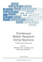 Condensed Matter Research Using Neutrons