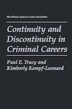 Continuity and Discontinuity in Criminal Careers